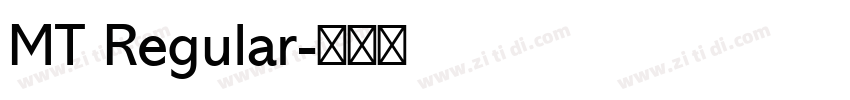 MT Regular字体转换